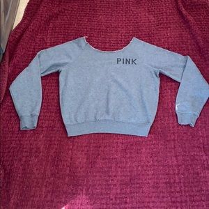 Pink off the shoulder sweatshirt